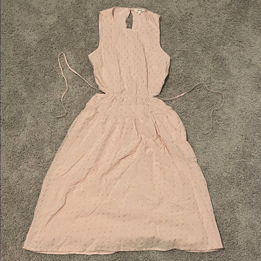 Splendid Light Pink Backless Dress